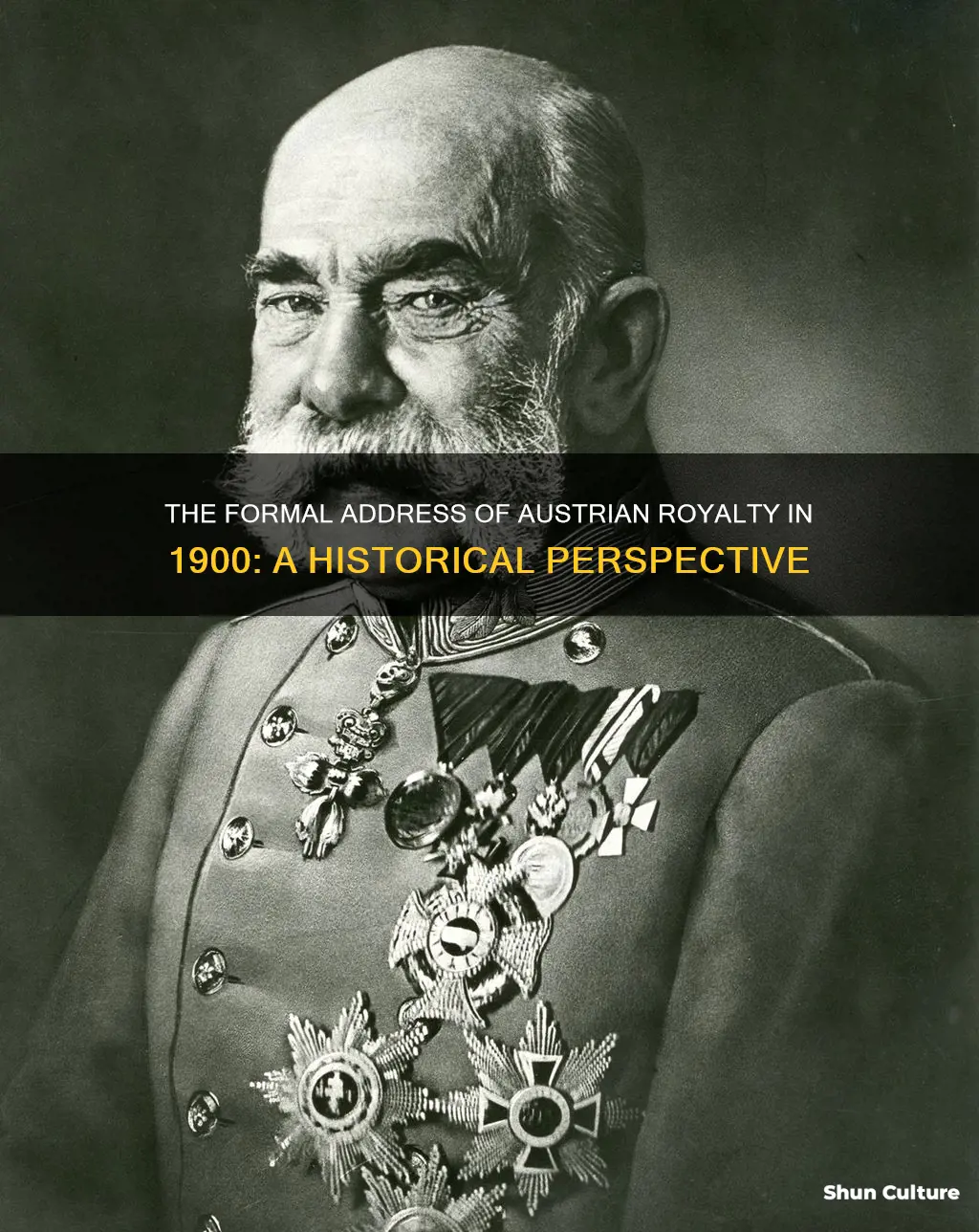 what was the formal address of austrian royalty 1900