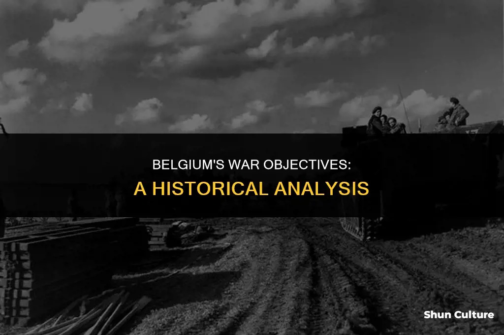 what was the goal of belgium during the war