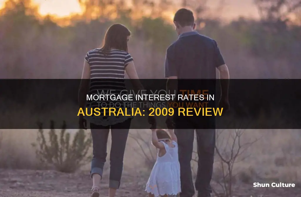 what was the mortgage interest rate in australia 2009