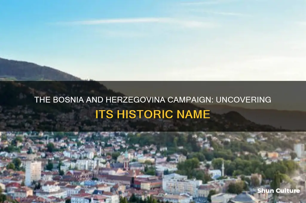 what was the name of the bosnia herzegovina campaign