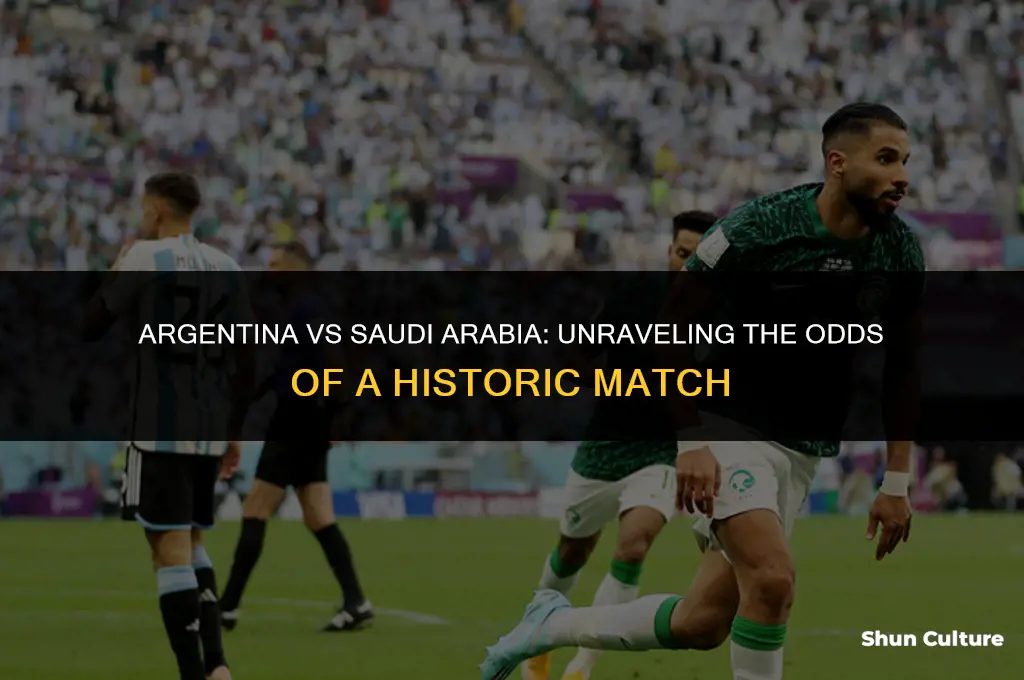 what was the odds argentina vs saudi arabia