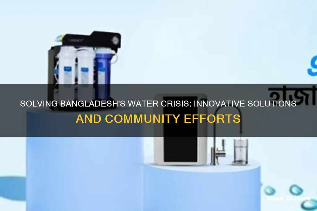 what was the solution to the water problem in bangladesh