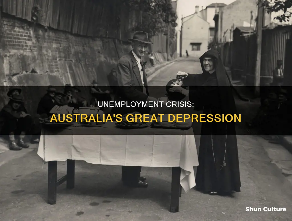 what was the unemployment rate in australia during the depression