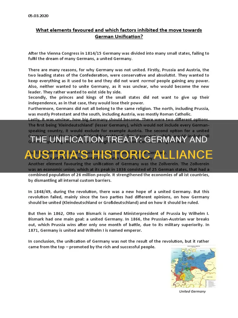 what was the unification of germany and austria called
