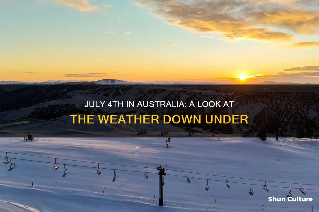what was the weather like in july 4th in australia