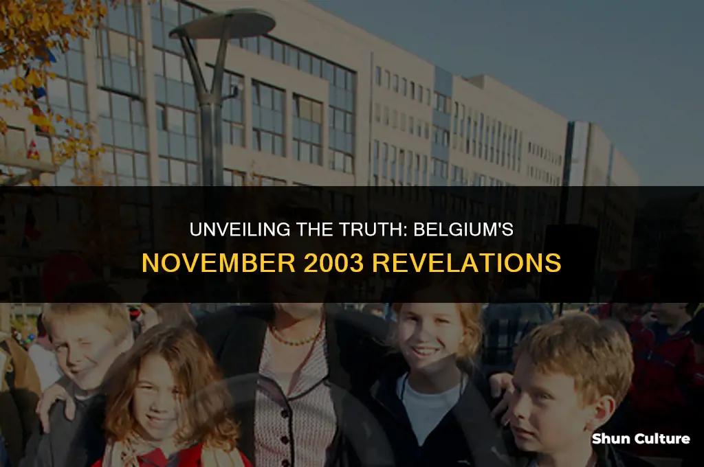 what was uncover in november 2003 in belgium