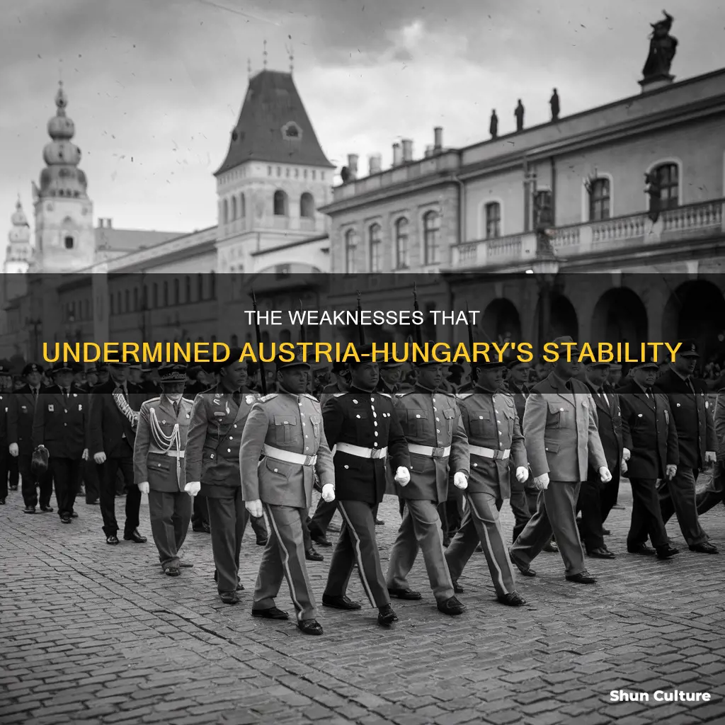 what weakness caused austria hungary