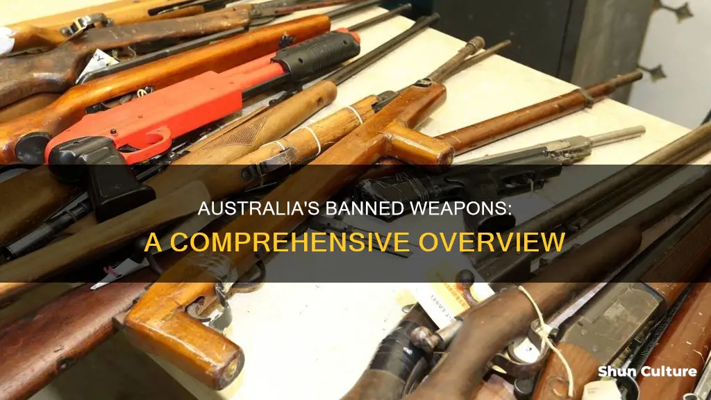 what weapons are banned in australia