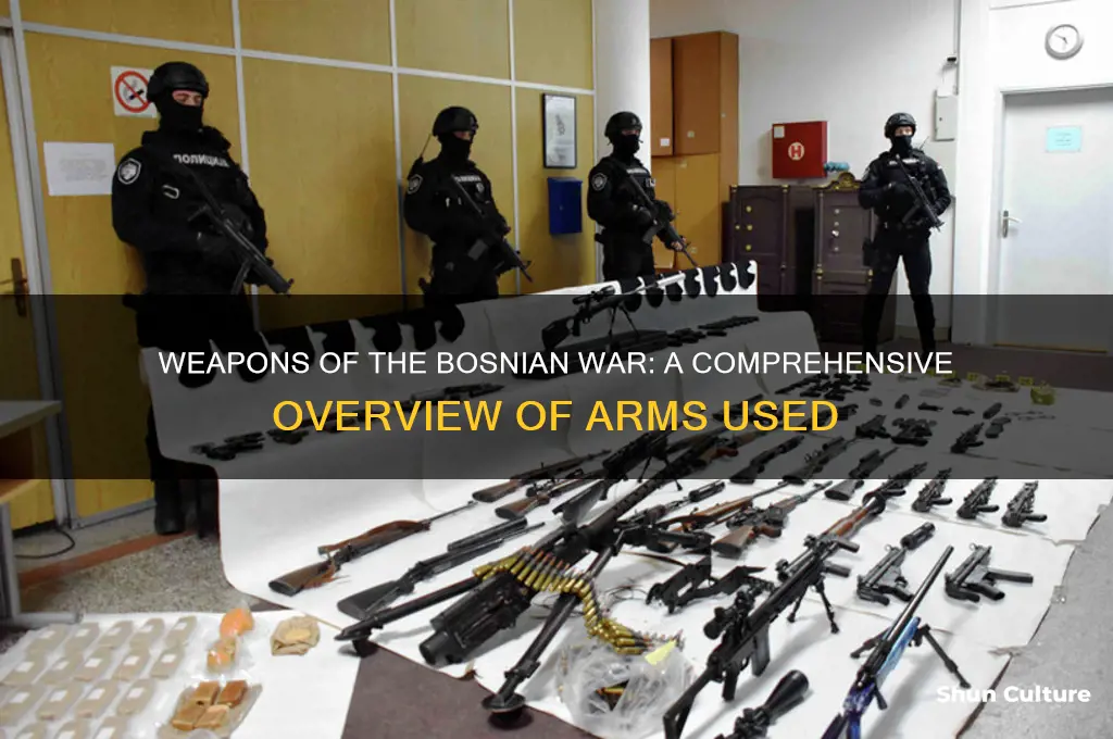 what weapons were used in the bosnian war