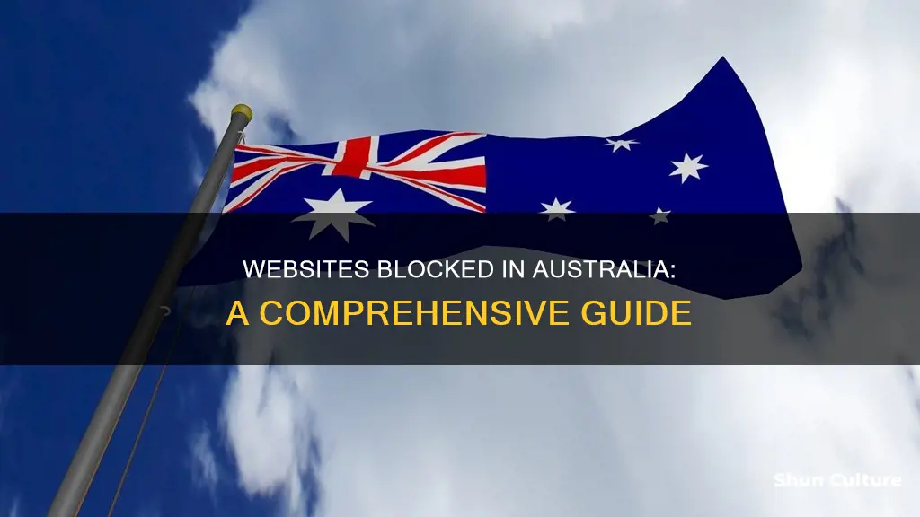 what websites are banned in australia