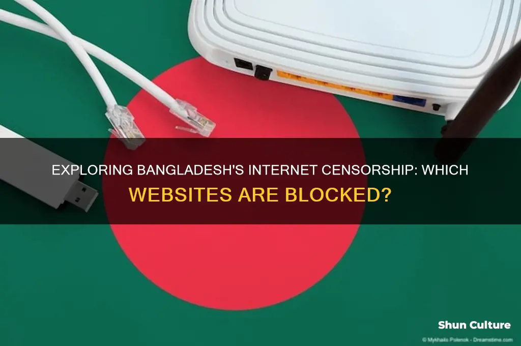what websites are censored in bangladesh
