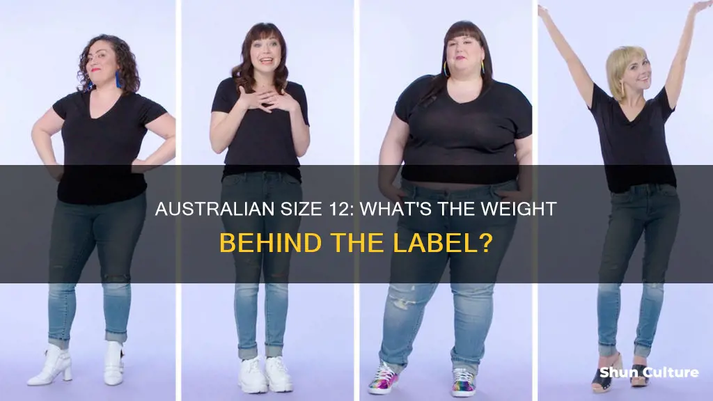 what weight is a size 12 australia