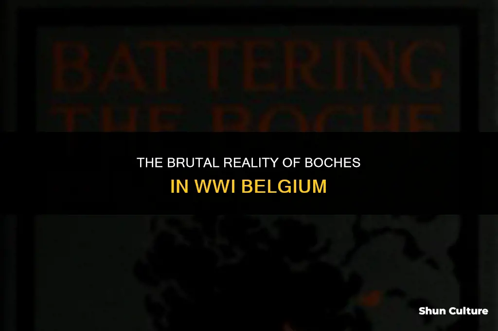 what were boches in wwi belgium