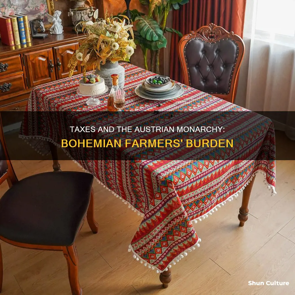what were taxes bohemian farmers to austrian monarchy