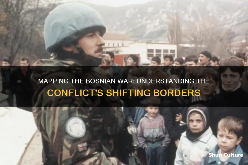 what were the borders of the bosnian war