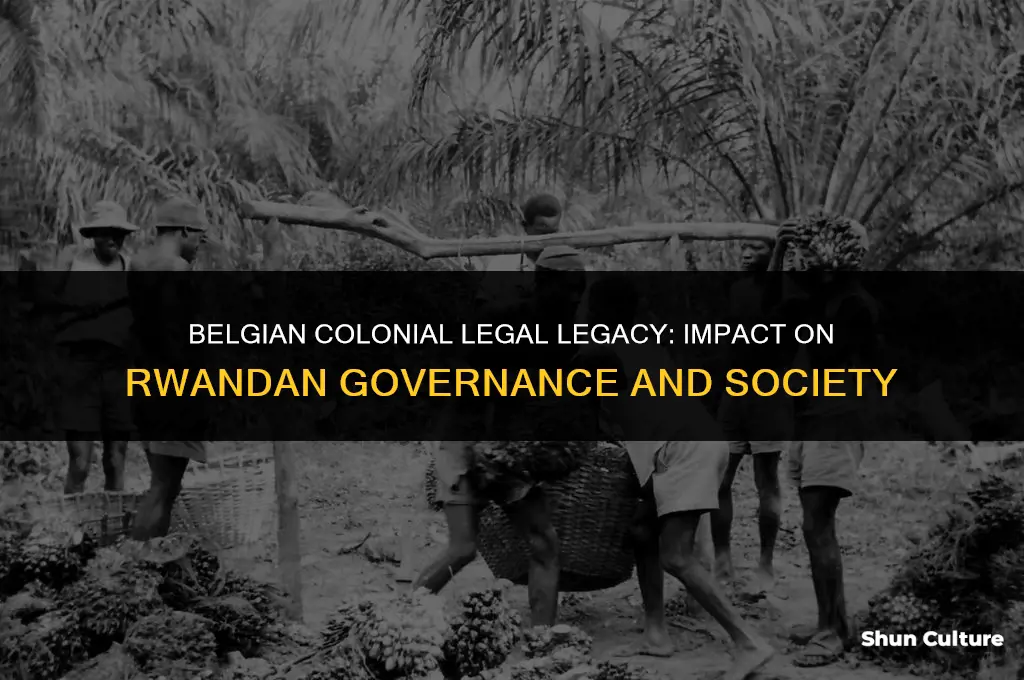 what were the laws that belgium imported into rwanda