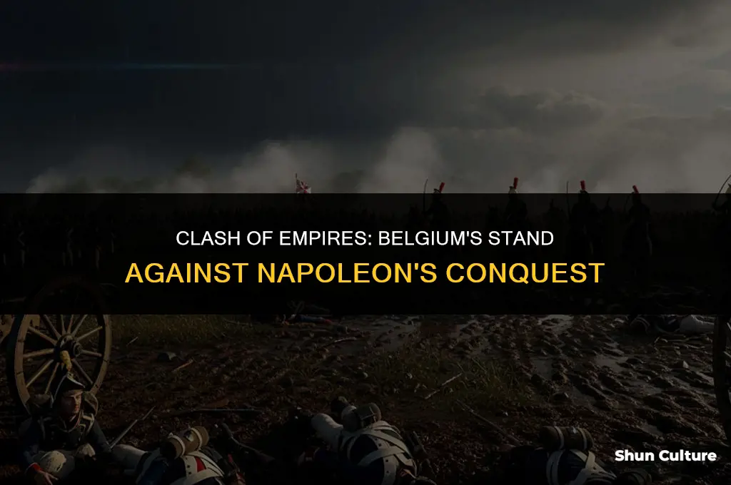 what were the two countries that confronted napoleon in belgium