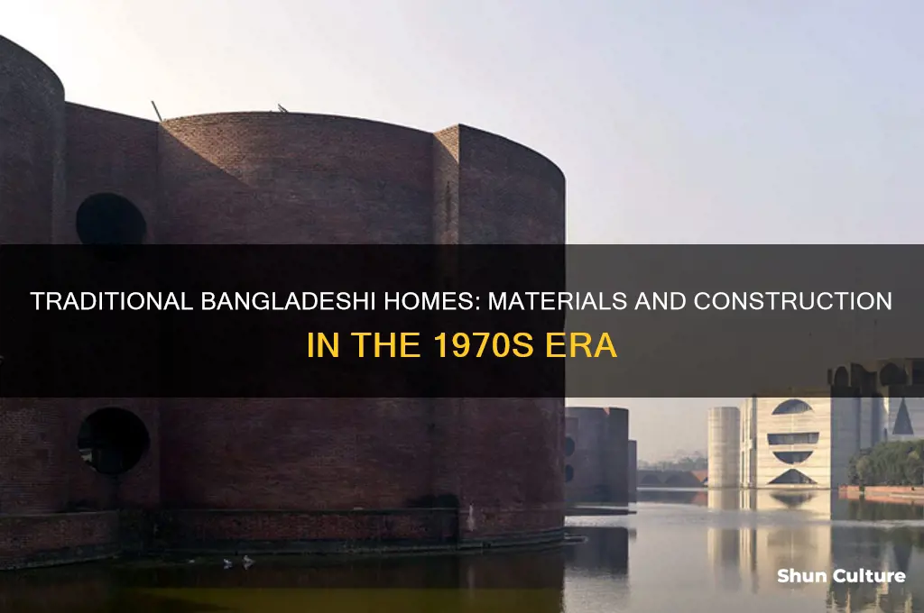 what where homesmade of in bangladesh in 1970
