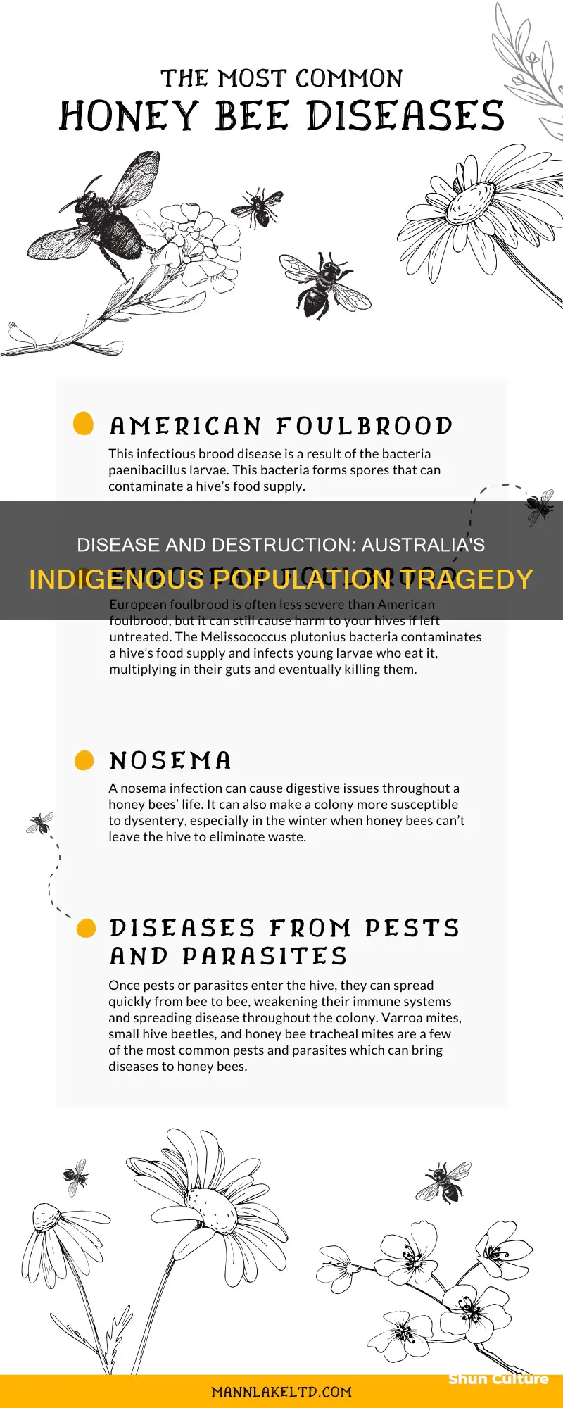what wiped out most of the indigenous population of australia