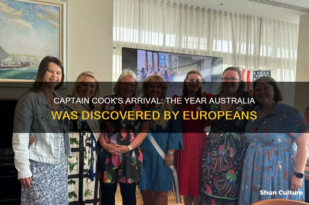 what year captain cook discovered australia
