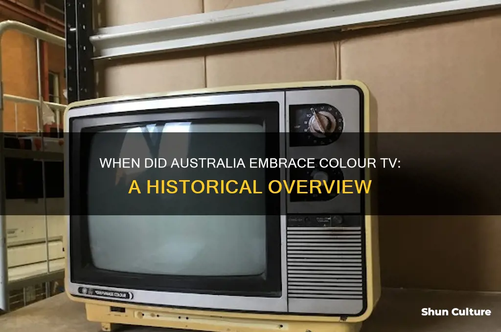 what year colour tv in australia