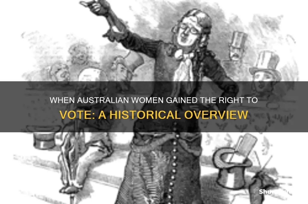 what year could women vote in australia