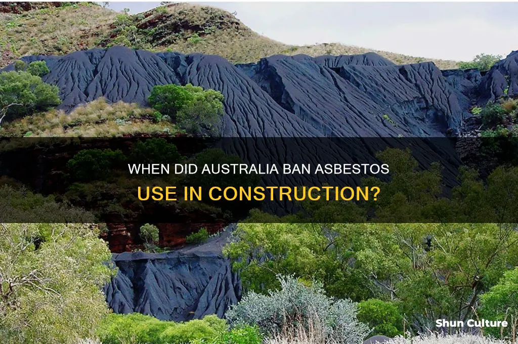 what year did asbestos stop being used in australia