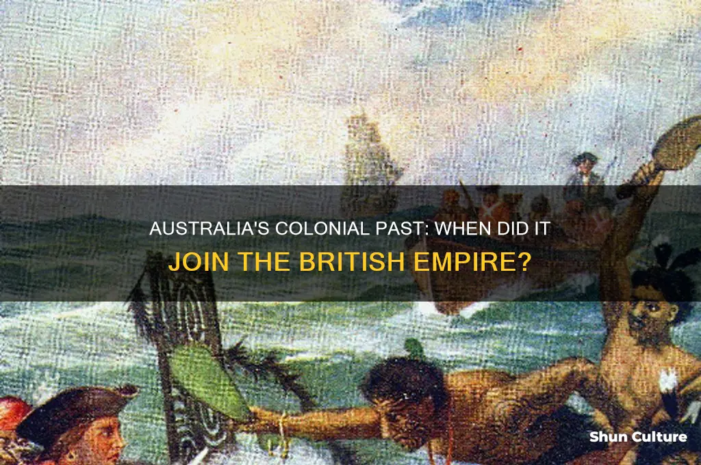 what year did australia join the british empire