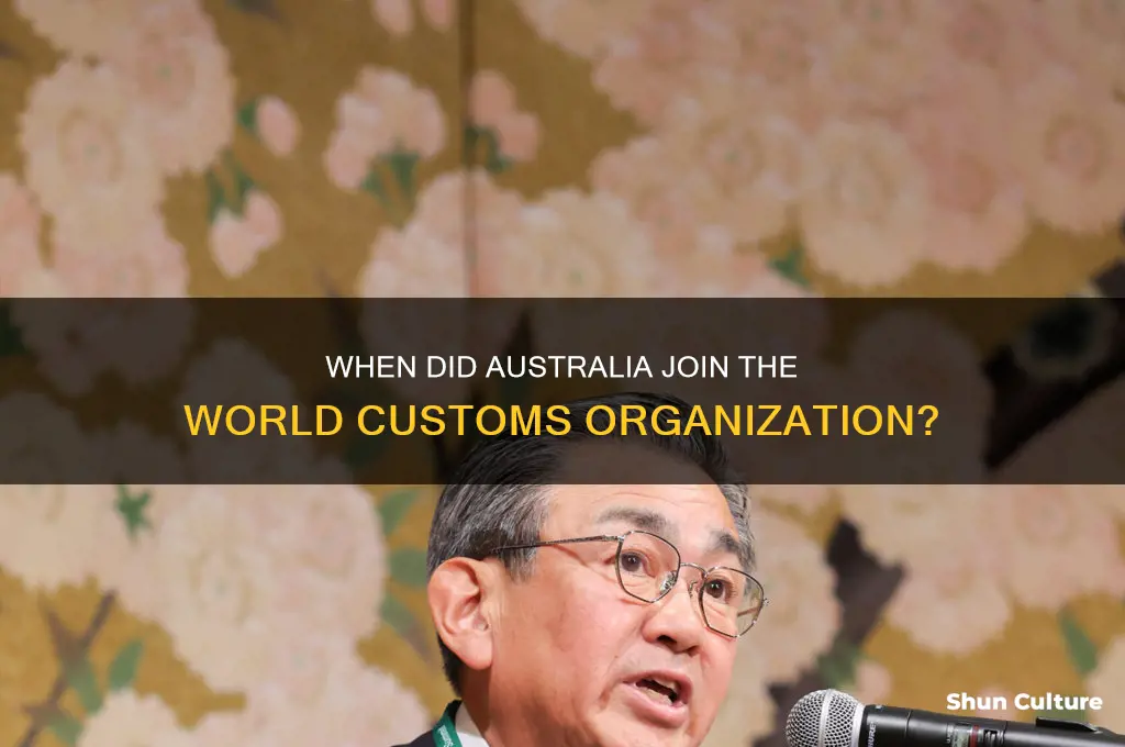 what year did australia join the wco