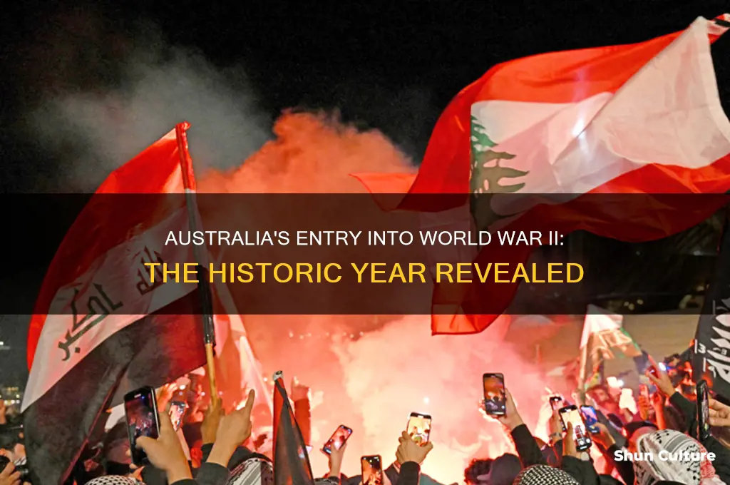 what year did australia join ww2