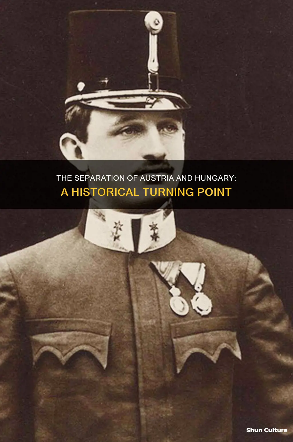 what year did austria hungary separate