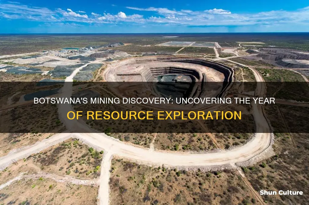 what year did botswana find mining