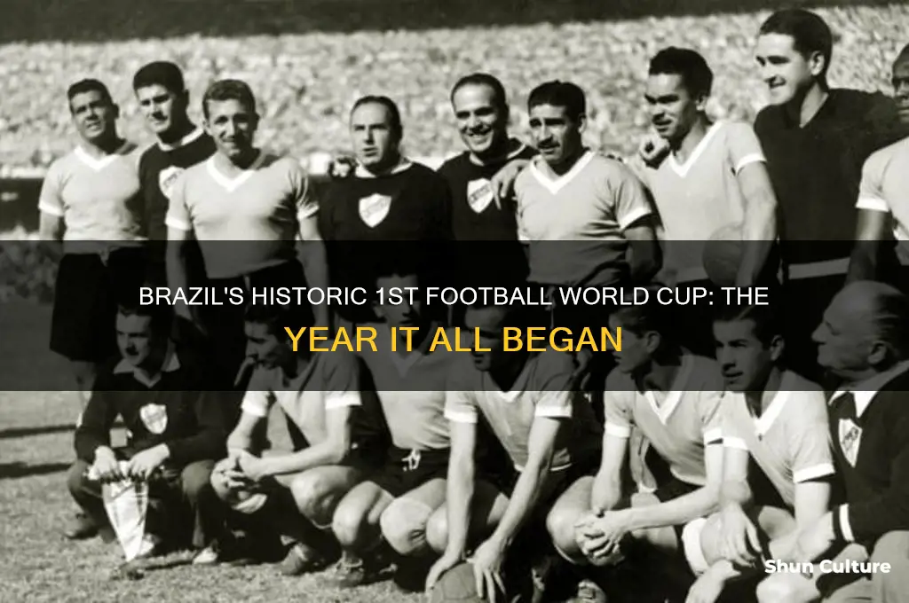 what year did brazil organize 1st football world cup