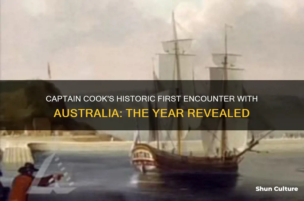 what year did captain cook first discover australia