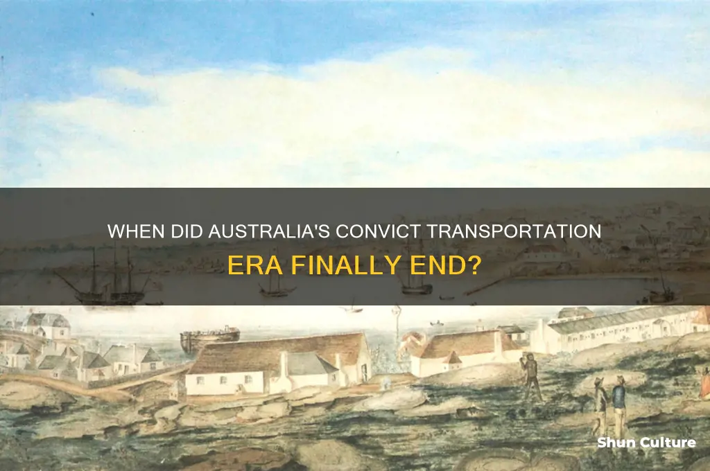 what year did convicts stop coming to australia