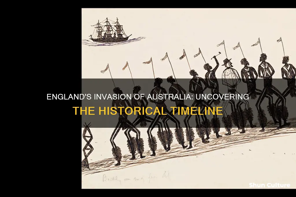 what year did england invade australia