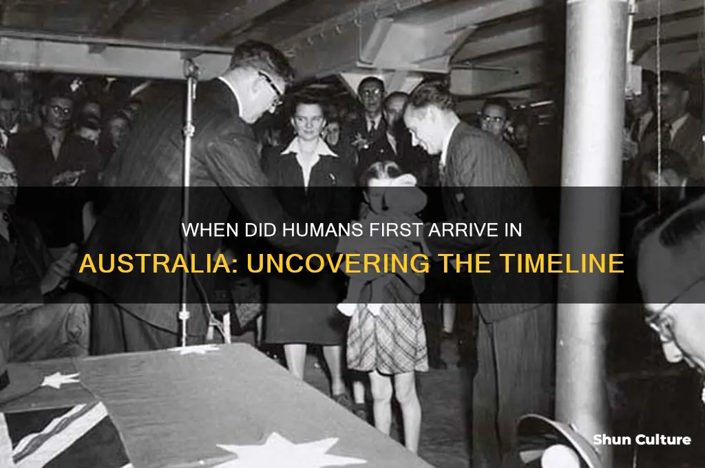 what year did humans reach australia