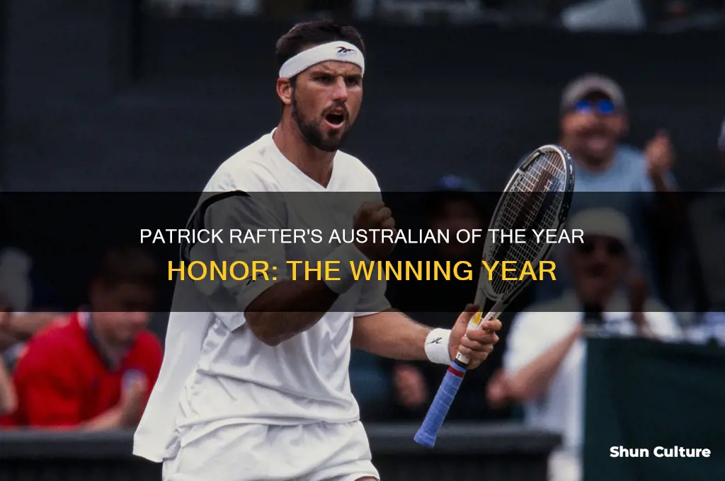 what year did patrick rafter win australian of the year