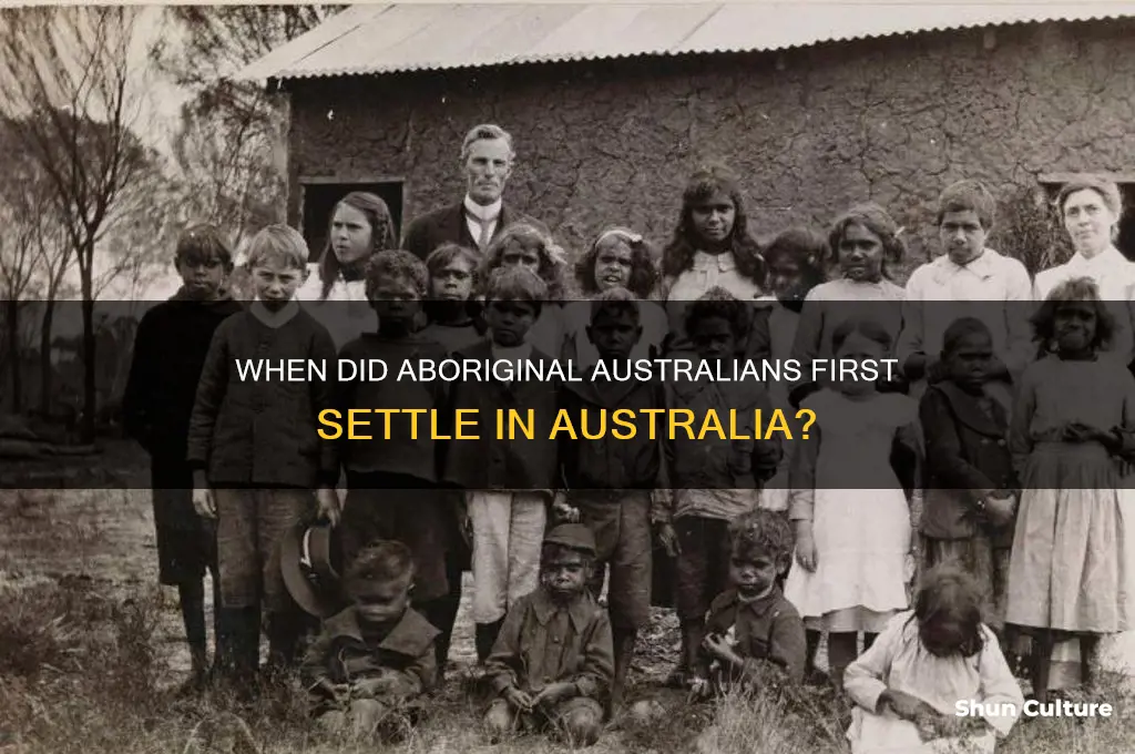 what year did the aboriginal arrive in australia