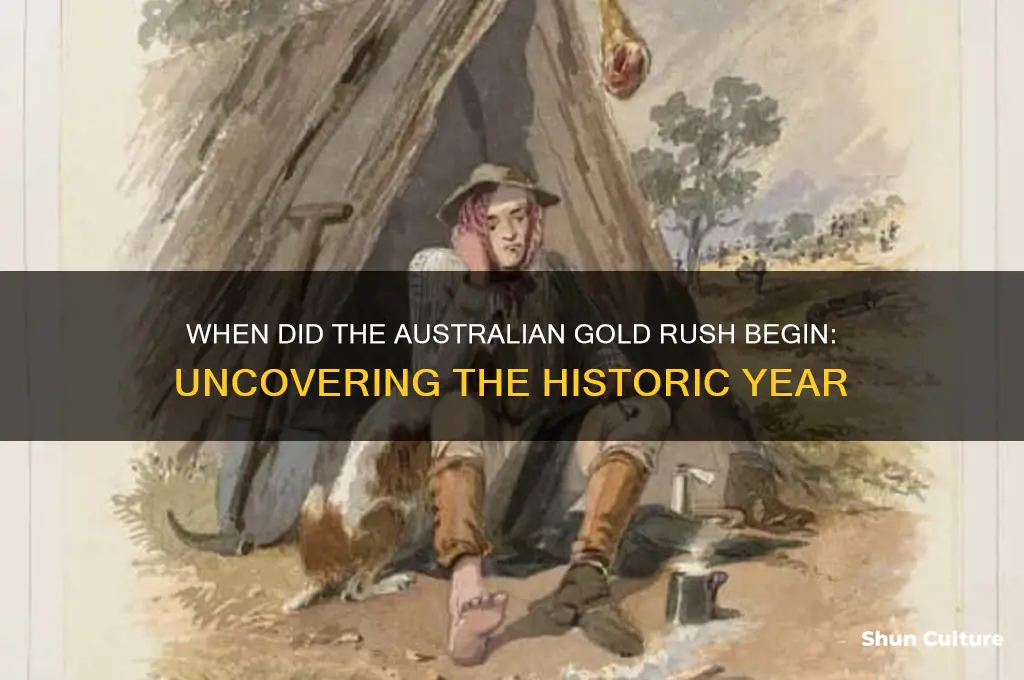 what year did the australian gold rush began
