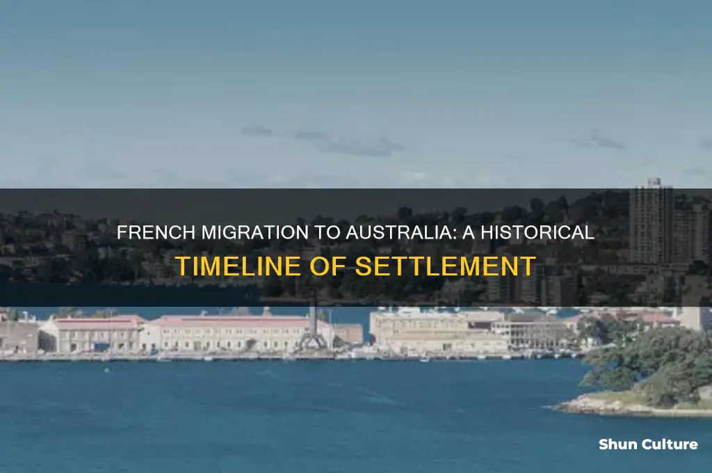 what year did the french migrate to australia