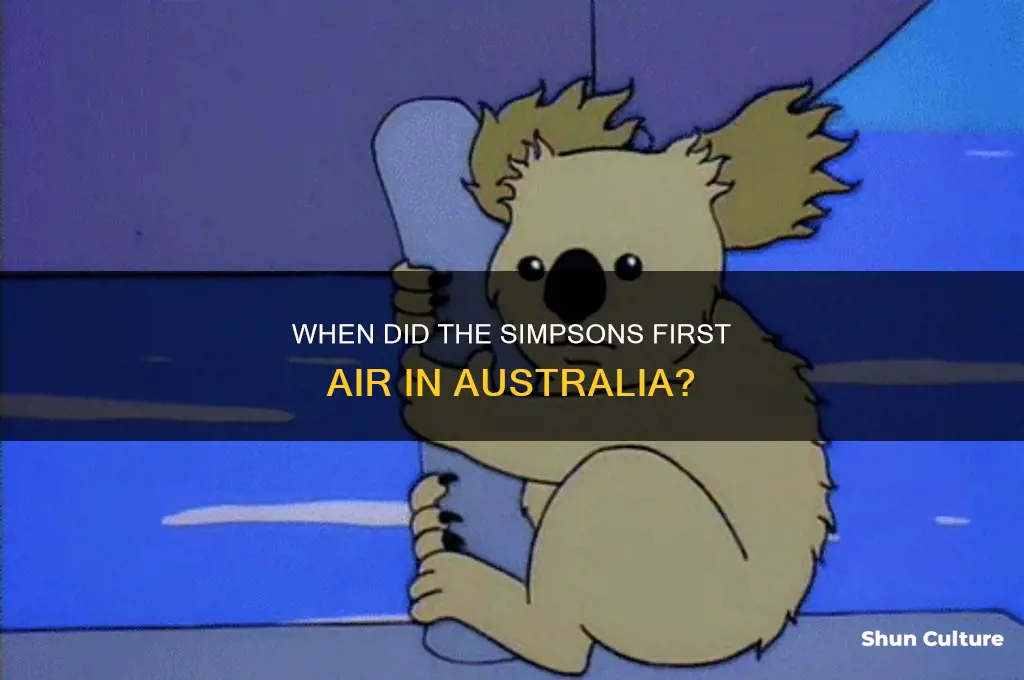 what year did the simpsons air in australia
