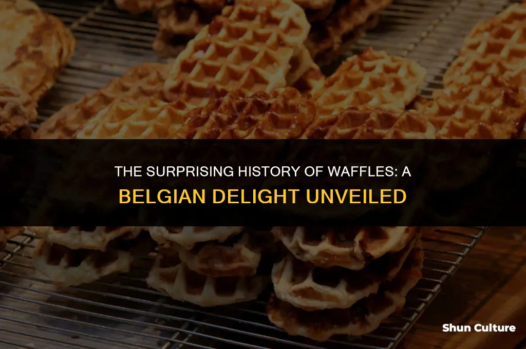 what year did waffles originate in belgium