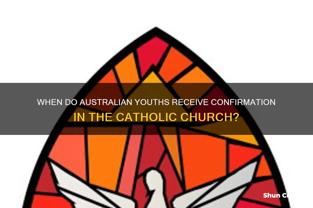 what year do you receive confirmation australia