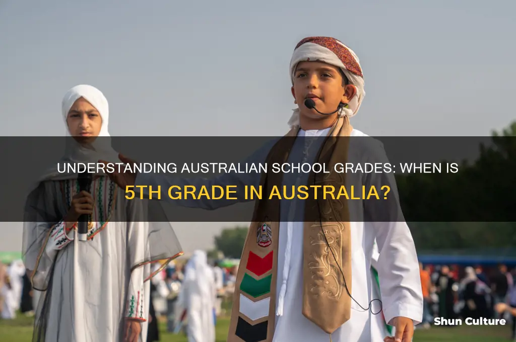 what year is 5th grade in australia