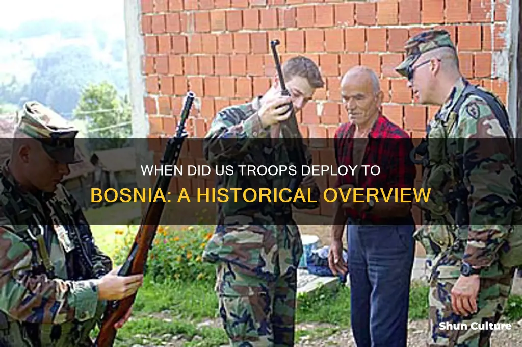 what year us troops sent to bosnia