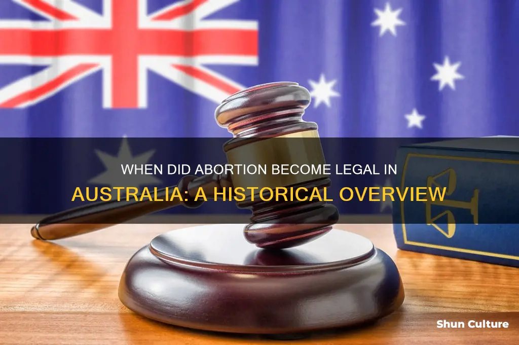 what year was abortion legalised in australia