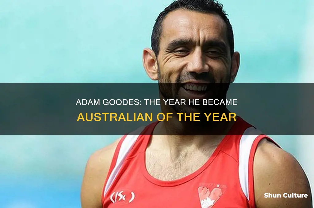 what year was adam goodes australian of the year