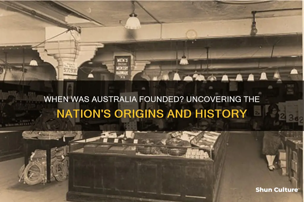 what year was australia founded