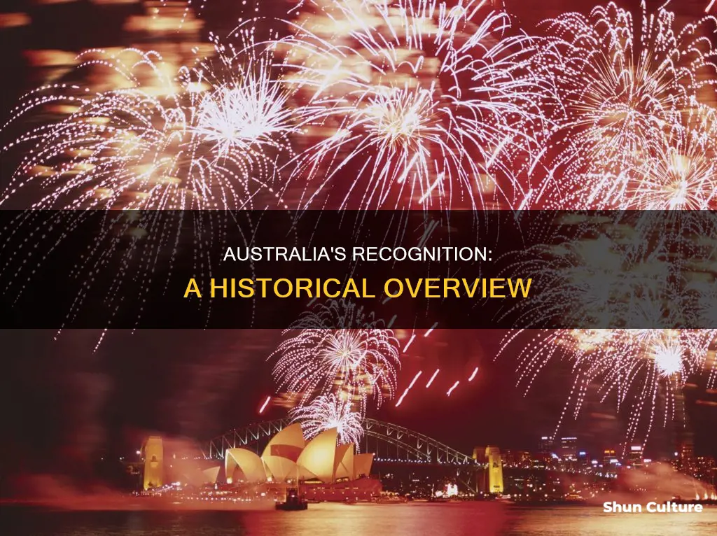 what year was australia recognized as a country